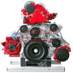 Diesel DOHC Common Rail Engine Half Cutaway Model
